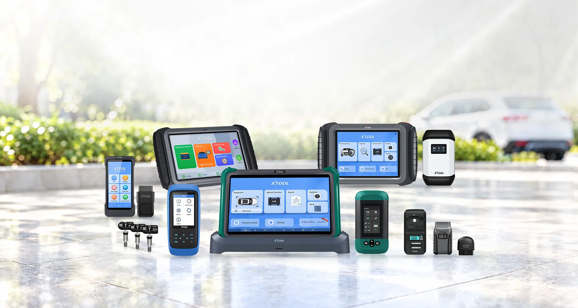 XTOOL automotive diagnostic tablets, scanners, key programmers and TPMS tools